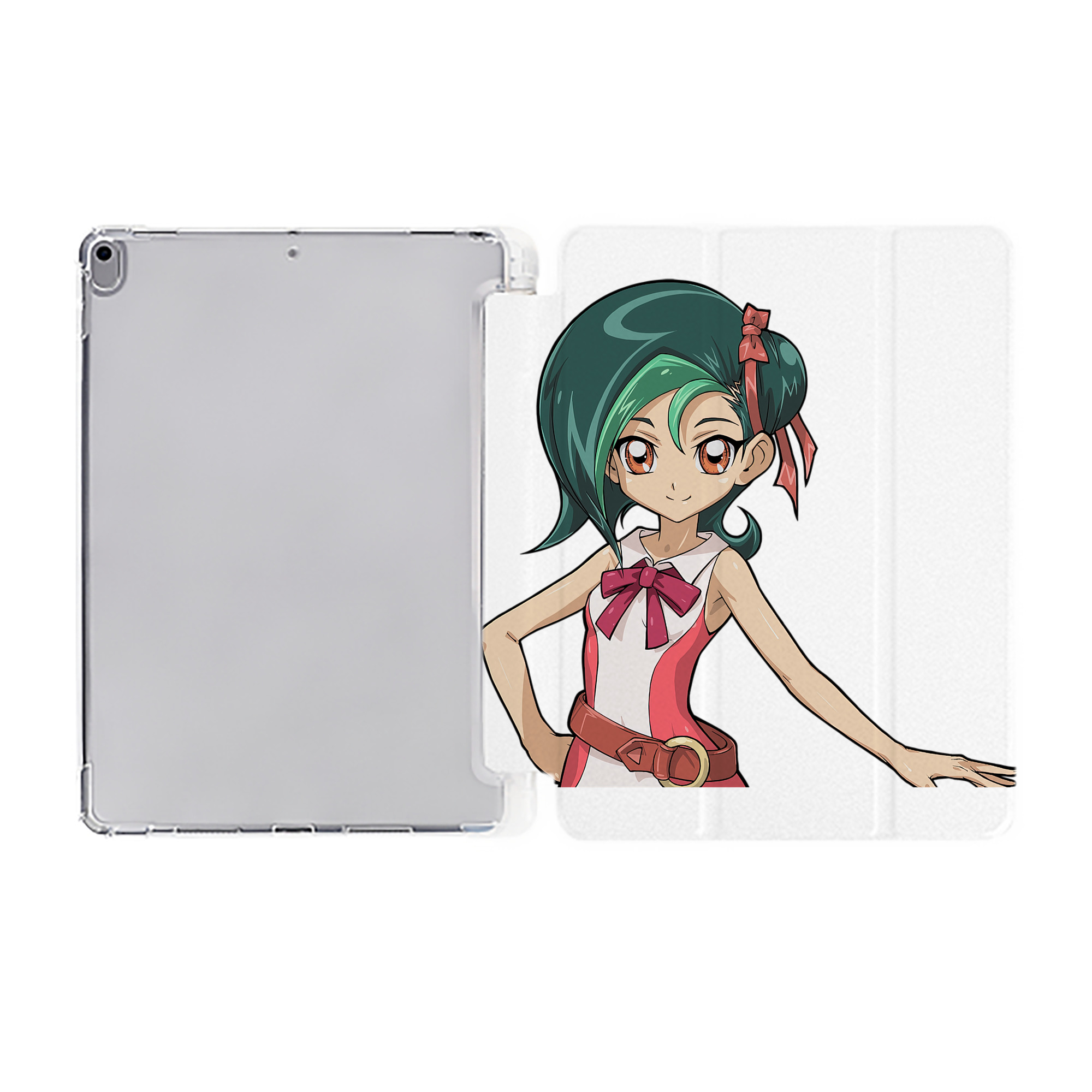 （画像用） 遊☆戯☆王 Yu-Gi-Oh! IPad ケース ペン収納付き 三つ折りスタンド PUレザー×シリコン 対応機種9.5/10.5/10.9インチ